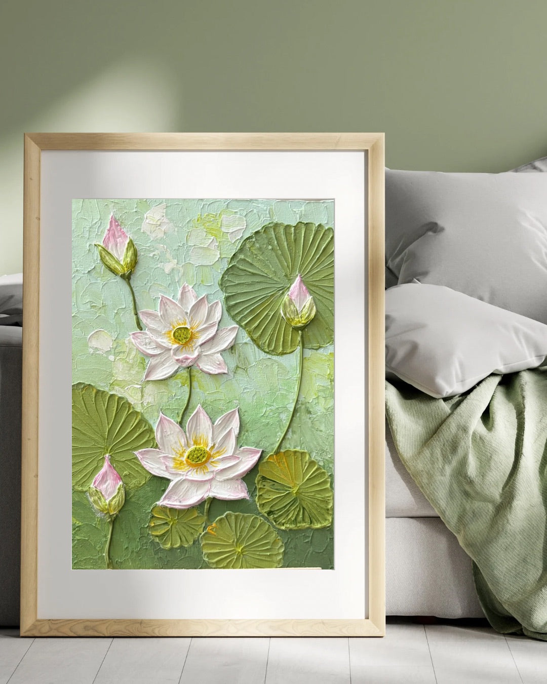 Textured Painting - Lotus Pond (Recorded)