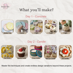 Concrete Art with Candle Making - Masterclass