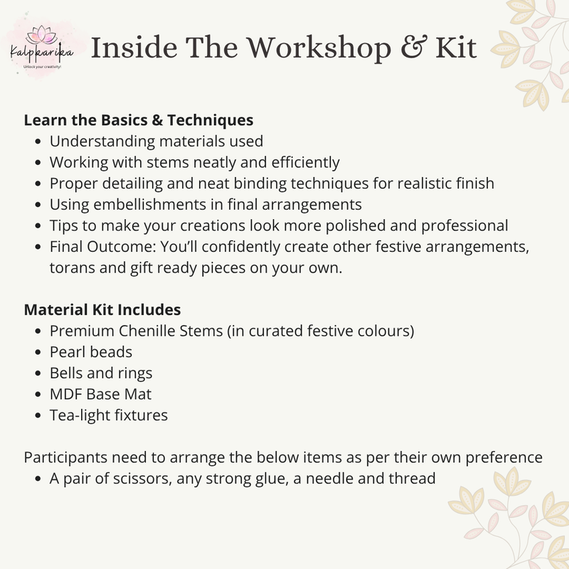 Festive Special Pipe Cleaner Workshop