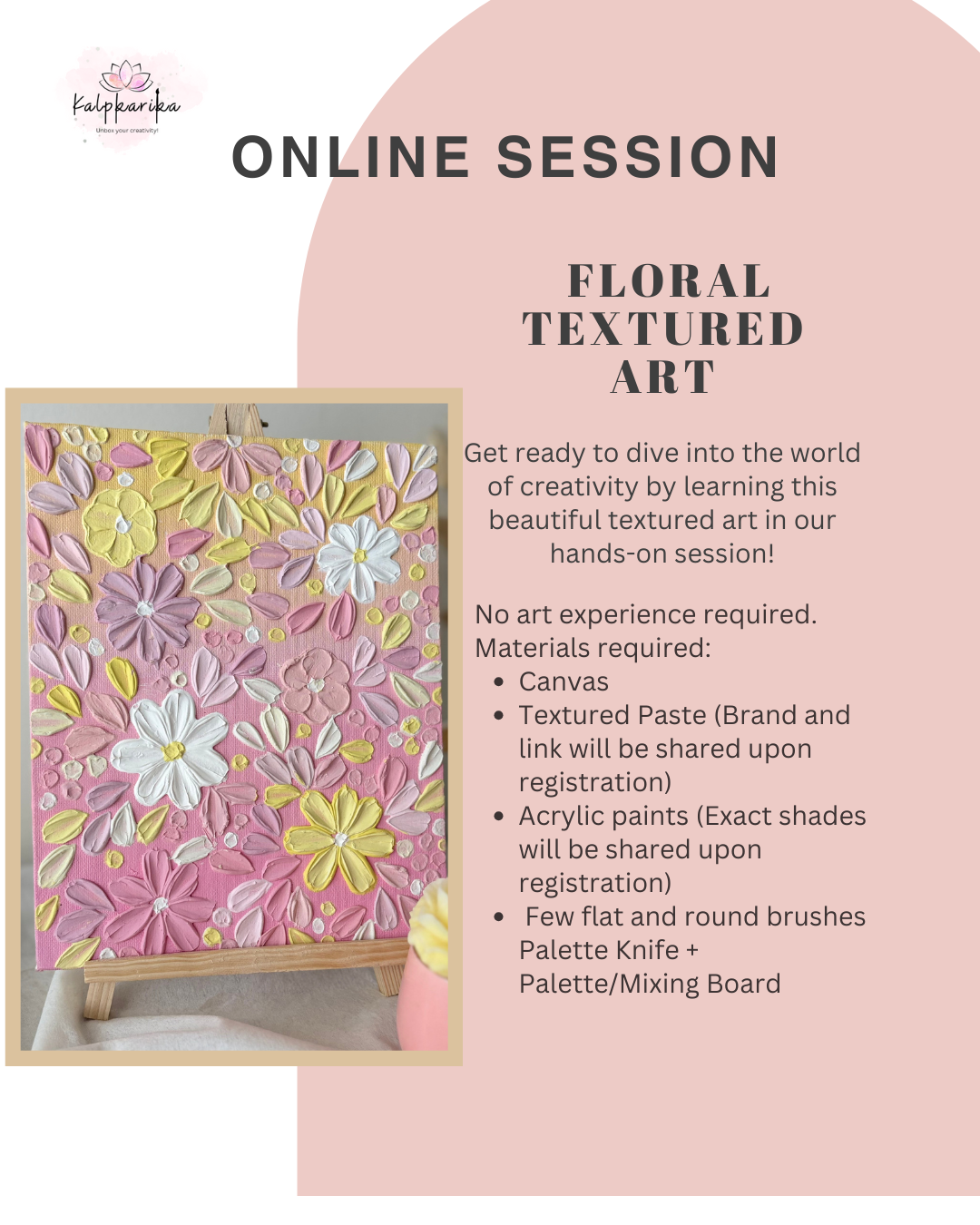 Textured Floral Art (Recorded)