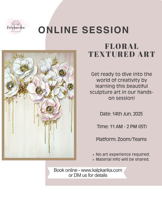 Textured Art - Florals (14 Jun | 11AM-2PM)