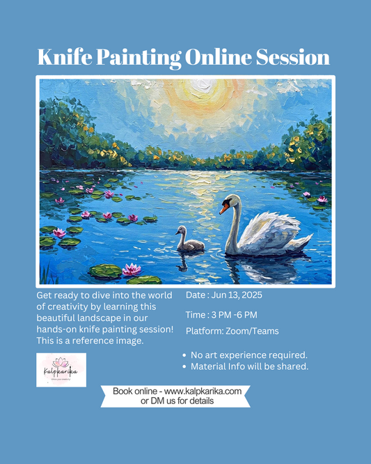 Knife Painting - Swans in Lotus Lake (13 Jun | 3PM-6PM)