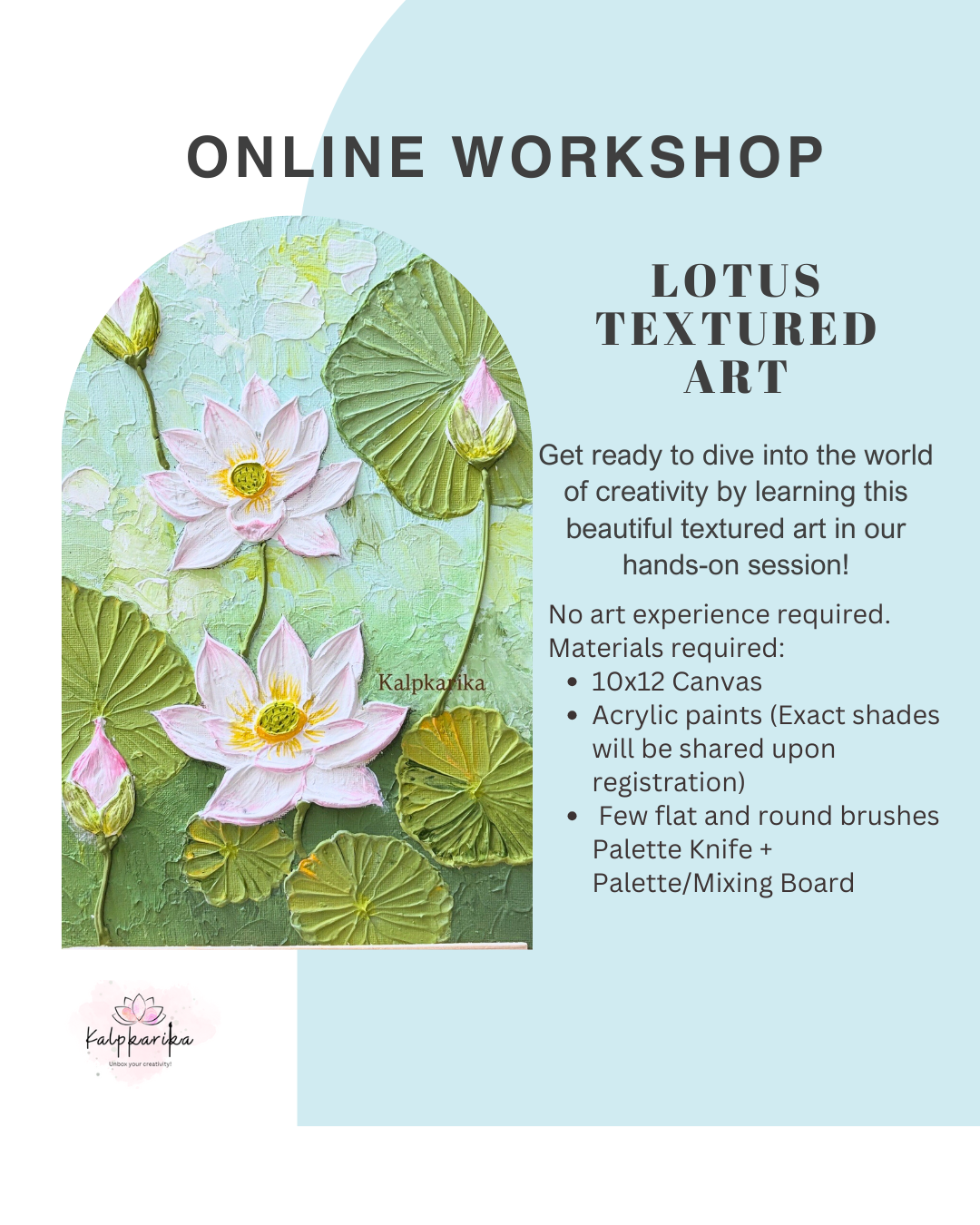 Textured Painting - Lotus Pond (Recorded)