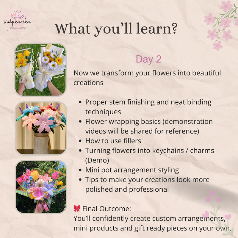 Chenille Flower Workshop