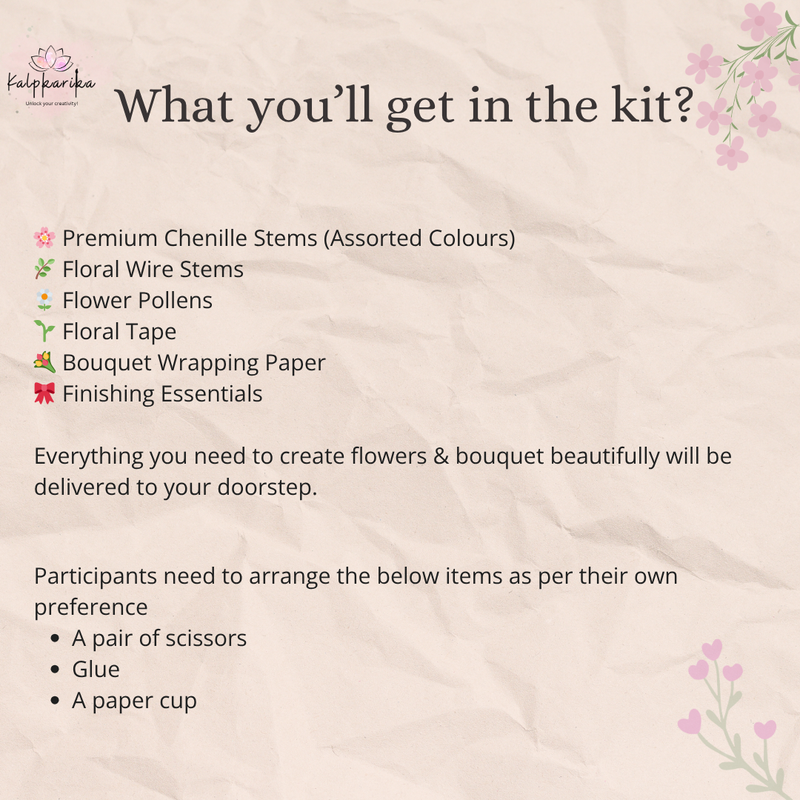 Chenille Flower Workshop