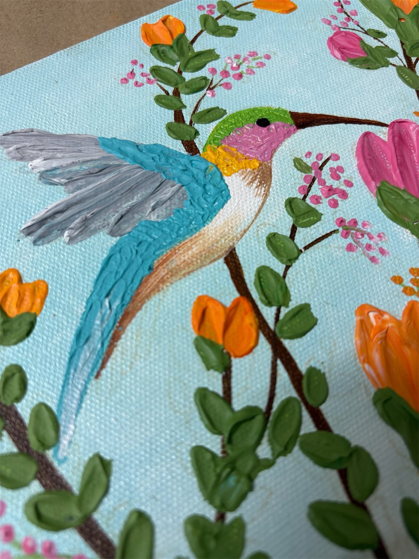 Impasto Painting - Birds and Florals (Recorded)