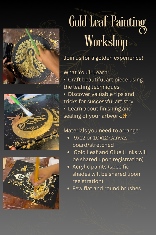 Gold Leaf Painting - Workshop (Recorded)